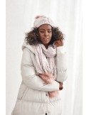 Winter powder set, hat and scarf C40 - Online store - Boutique